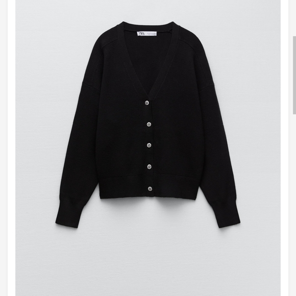 Zara Sweaters Zara Jewel Button Cardigan Poshmark
